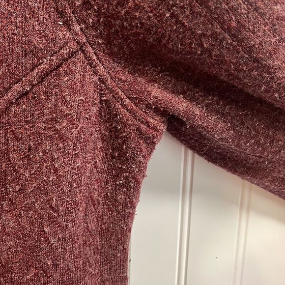 Athleta burgundy wool blend toggle front coat - Picture 7 of 7